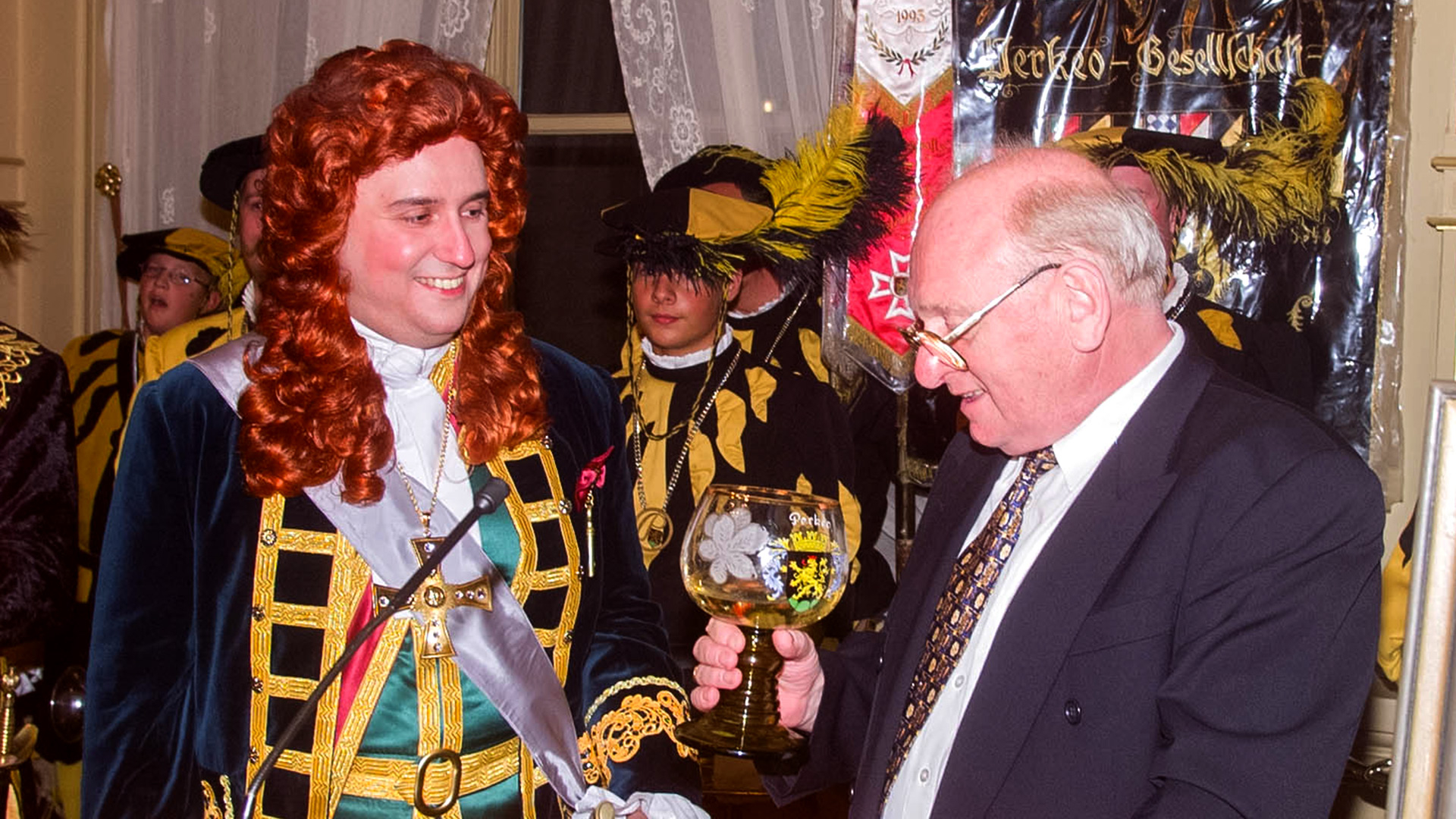 Perkeo Thomas Barth und Ex-Perkeo Richard Klebes 1999